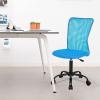 imageFDW Home Office Chair Mid Back Mesh Desk Chair Armless Computer Ergonomic Task Rolling Swivel Chair Back Support Adjustable Modern with Lumbar SupportBlueBlue