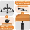 imageFDW Home Office Chair Mid Back Mesh Desk Chair Armless Computer Ergonomic Task Rolling Swivel Chair Back Support Adjustable Modern with Lumbar SupportBlueOrange