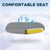 imageFDW Home Office Chair Mid Back Mesh Desk Chair Armless Computer Ergonomic Task Rolling Swivel Chair Back Support Adjustable Modern with Lumbar SupportBlueGrey