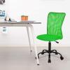 imageFDW Home Office Chair Mid Back Mesh Desk Chair Armless Computer Ergonomic Task Rolling Swivel Chair Back Support Adjustable Modern with Lumbar SupportBlueGreen