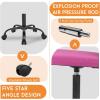 imageFDW Home Office Chair Mid Back Mesh Desk Chair Armless Computer Ergonomic Task Rolling Swivel Chair Back Support Adjustable Modern with Lumbar SupportBluePink