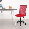 imageFDW Home Office Chair Mid Back Mesh Desk Chair Armless Computer Ergonomic Task Rolling Swivel Chair Back Support Adjustable Modern with Lumbar SupportBlueRed