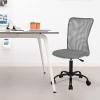 imageFDW Home Office Chair Mid Back Mesh Desk Chair Armless Computer Ergonomic Task Rolling Swivel Chair Back Support Adjustable Modern with Lumbar SupportBlueGrey