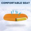 imageFDW Home Office Chair Mid Back Mesh Desk Chair Armless Computer Ergonomic Task Rolling Swivel Chair Back Support Adjustable Modern with Lumbar SupportBlueOrange