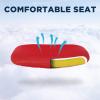 imageFDW Home Office Chair Mid Back Mesh Desk Chair Armless Computer Ergonomic Task Rolling Swivel Chair Back Support Adjustable Modern with Lumbar SupportBlueRed