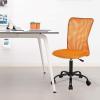 imageFDW Home Office Chair Mid Back Mesh Desk Chair Armless Computer Ergonomic Task Rolling Swivel Chair Back Support Adjustable Modern with Lumbar SupportBlueOrange