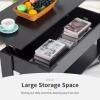 imageFDW Lift Top Coffee Table with Hidden Compartment and Storage Shelf Wooden Lift Tabletop for Home Living Room Reception Room Office394quotBrownBlack
