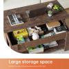 imageFDW Lift Top Coffee Table with Hidden Compartment and Storage Shelf Wooden Lift Tabletop for Home Living Room Reception Room Office394quotBrownBrown