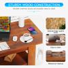 imageFDW Lift Top Coffee Table with Hidden Compartment and Storage Shelf Wooden Lift Tabletop for Home Living Room Reception Room Office394quotBrownDark Brown
