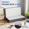 imageFDW MattressFoldable Mattress for Kids and AdultsMediumFirm Mattress with a Collapsible and Washable CoverSuitable for RV Travel Camping GuestQueenFull