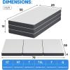 imageFDW MattressFoldable Mattress for Kids and AdultsMediumFirm Mattress with a Collapsible and Washable CoverSuitable for RV Travel Camping GuestQueenQueen