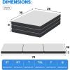 imageFDW MattressFoldable Mattress for Kids and AdultsMediumFirm Mattress with a Collapsible and Washable CoverSuitable for RV Travel Camping GuestQueenTwin XL