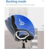 imageFDW Office Chair Computer High Back Adjustable Ergonomic Desk Chair Executive PU Leather Swivel Task Chair with Armrests Lumbar Support BlackBlack