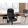 imageFDW Office Chair Computer High Back Adjustable Ergonomic Desk Chair Executive PU Leather Swivel Task Chair with Armrests Lumbar Support BlackBlack