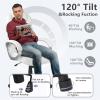 imageFDW Office Chair Computer High Back Adjustable Ergonomic Desk Chair Executive PU Leather Swivel Task Chair with Armrests Lumbar Support BlackWhite