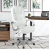 imageFDW Office Chair Computer High Back Adjustable Ergonomic Desk Chair Executive PU Leather Swivel Task Chair with Armrests Lumbar Support BlackWhite