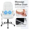 imageFDW Office Chair Computer High Back Adjustable Ergonomic Desk Chair Executive PU Leather Swivel Task Chair with Armrests Lumbar Support BlackWhite