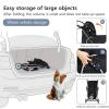 imageFDW Pet Stroller 3Wheel Durable Foldable Cat Dog Stroller with Washable Liner Storage Basket Cup HolderPurpleBlack