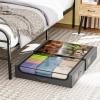 imageFDW Under Bed Storage Containers 2Pack Closet Organizers Foldable Storage Bins with Clear Window Storage Containers for Shoes and Books BlackGrey
