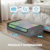 imageFDW Under Bed Storage Containers 2Pack Closet Organizers Foldable Storage Bins with Clear Window Storage Containers for Shoes and Books BlackGrey
