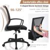 imageHome Office Chair Mid Back PC Swivel Lumbar Support Adjustable Desk Task Computer Ergonomic Comfortable Mesh Chair with Armrest BlackBlack