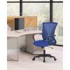 imageHome Office Chair Mid Back PC Swivel Lumbar Support Adjustable Desk Task Computer Ergonomic Comfortable Mesh Chair with Armrest BlackBlue
