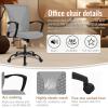 imageHome Office Chair Mid Back PC Swivel Lumbar Support Adjustable Desk Task Computer Ergonomic Comfortable Mesh Chair with Armrest BlackGrey