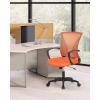 imageHome Office Chair Mid Back PC Swivel Lumbar Support Adjustable Desk Task Computer Ergonomic Comfortable Mesh Chair with Armrest BlackOrange