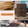 imageRoom Divider 6 Panel Room Screen Divider Wooden Screen Folding Portable partition Screen Wood with Removable Storage Shelves ColourBlackBrown