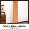 imageRoom Divider Wood Screen 6 Panel Folding Portable Partition Screens Wooden Mesh Woven Design Room Screen Divider for Home Office BlackNatural