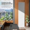 imageRoom Divider Wood Screen 6 Panel Folding Portable Partition Screens Wooden Mesh Woven Design Room Screen Divider for Home Office BlackWhite