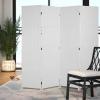 imageRoom Divider Wood Screen 6 Panel Folding Portable Partition Screens Wooden Mesh Woven Design Room Screen Divider for Home Office BlackWhite