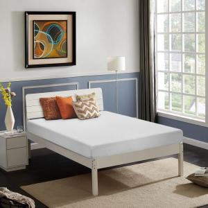imageFDW  10 Inch King Mattress  Medium Firm  Gel Memory Foam Mattress  White  Bed in a Box CertiPURUS Certified  Pressure Relief Cooling Ventilated Foam  Washable Removable CoverWhite