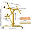 imageDrywall Lift 11 Construction Rolling Caster Wheel Lockable Tool Drywall Panel Hoist Jack Lifter Jack Drywall Lift Yellow