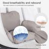 imageEgg Chair Hammock Chair Basket Chair Hanging Swing Chair UV Resistant Cushion with Stand for Indoor Bedroom Outdoor Garden BackyardBlack and Grey