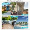 imageFDW  4Piece Patio Furniture Set  Gray ampamp Khakhi  Outdoor Wicker Furniture with Coffee Table  Modern Rattan Chairs Conversation Set  Outdoor Seating  WeatherResistant  for Porch Garden LawnBlue