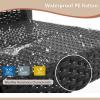 imageFDW  4Piece Patio Furniture Set  Gray ampamp Khakhi  Outdoor Wicker Furniture with Coffee Table  Modern Rattan Chairs Conversation Set  Outdoor Seating  WeatherResistant  for Porch Garden LawnKhaki