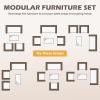 imageFDW  4Piece Patio Furniture Set  Gray ampamp Khakhi  Outdoor Wicker Furniture with Coffee Table  Modern Rattan Chairs Conversation Set  Outdoor Seating  WeatherResistant  for Porch Garden LawnRed