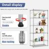 imageFDW 14quot D36quot W72quot H Wire Shelving Unit Metal Shelf with 5 Tier Adjustable Layer Rack Commercial Strong Steel for Restaurant Garage Pantry KitchenChromeChrome