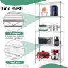 imageFDW 14quot D36quot W72quot H Wire Shelving Unit Metal Shelf with 5 Tier Adjustable Layer Rack Commercial Strong Steel for Restaurant Garage Pantry KitchenChromeChrome