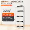 imageFDW 14quot D36quot W72quot H Wire Shelving Unit Metal Shelf with 5 Tier Adjustable Layer Rack Commercial Strong Steel for Restaurant Garage Pantry KitchenChromeChrome