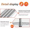 imageFDW 14quot D36quot W72quot H Wire Shelving Unit Metal Shelf with 5 Tier Adjustable Layer Rack Commercial Strong Steel for Restaurant Garage Pantry KitchenChromeChrome