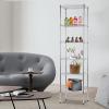 imageFDW 14quot D36quot W72quot H Wire Shelving Unit Metal Shelf with 5 Tier Adjustable Layer Rack Commercial Strong Steel for Restaurant Garage Pantry KitchenChromeChrome