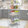 imageFDW 14quot D36quot W72quot H Wire Shelving Unit Metal Shelf with 5 Tier Adjustable Layer Rack Commercial Strong Steel for Restaurant Garage Pantry KitchenChromeChrome
