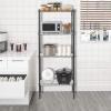 imageFDW 14quot D36quot W72quot H Wire Shelving Unit Metal Shelf with 5 Tier Adjustable Layer Rack Commercial Strong Steel for Restaurant Garage Pantry KitchenChromeBlack