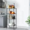 imageFDW 14quot D36quot W72quot H Wire Shelving Unit Metal Shelf with 5 Tier Adjustable Layer Rack Commercial Strong Steel for Restaurant Garage Pantry KitchenChromeBlack
