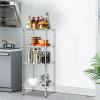imageFDW 14quot D36quot W72quot H Wire Shelving Unit Metal Shelf with 5 Tier Adjustable Layer Rack Commercial Strong Steel for Restaurant Garage Pantry KitchenChromeChrome