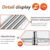 imageFDW 14quot D36quot W72quot H Wire Shelving Unit Metal Shelf with 5 Tier Adjustable Layer Rack Commercial Strong Steel for Restaurant Garage Pantry KitchenChromeChrome