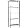 imageFDW 14quot D36quot W72quot H Wire Shelving Unit Metal Shelf with 5 Tier Adjustable Layer Rack Commercial Strong Steel for Restaurant Garage Pantry KitchenChromeBlack