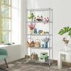 imageFDW 14quot D36quot W72quot H Wire Shelving Unit Metal Shelf with 5 Tier Adjustable Layer Rack Commercial Strong Steel for Restaurant Garage Pantry KitchenChromeChrome